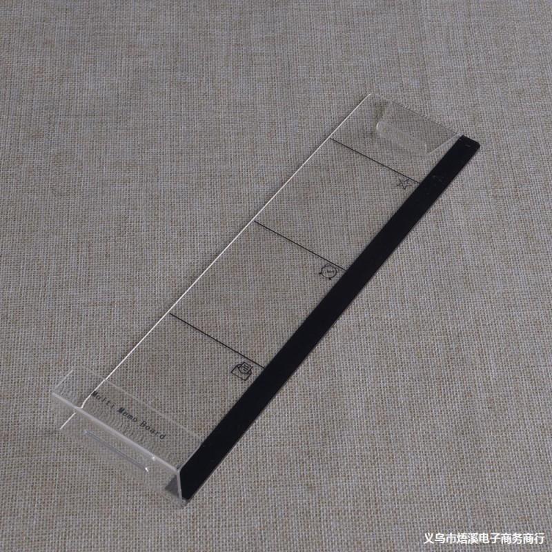 Acrylic Desktop Whiteboard Monitor Side - Sticky Note Holder Message Board 30x8cm Bendable Or Flat Design