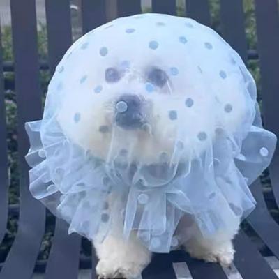 Mesh Pet Anti-Mosquito Headgear Adjustable Dog Protective Mask  Prevent Random Eating