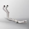 T700S Motorcycle Exhaust Modification: Stainless Steel Mid-Section with Dual Oxygen Sensors, Easy Non-destructive Installation