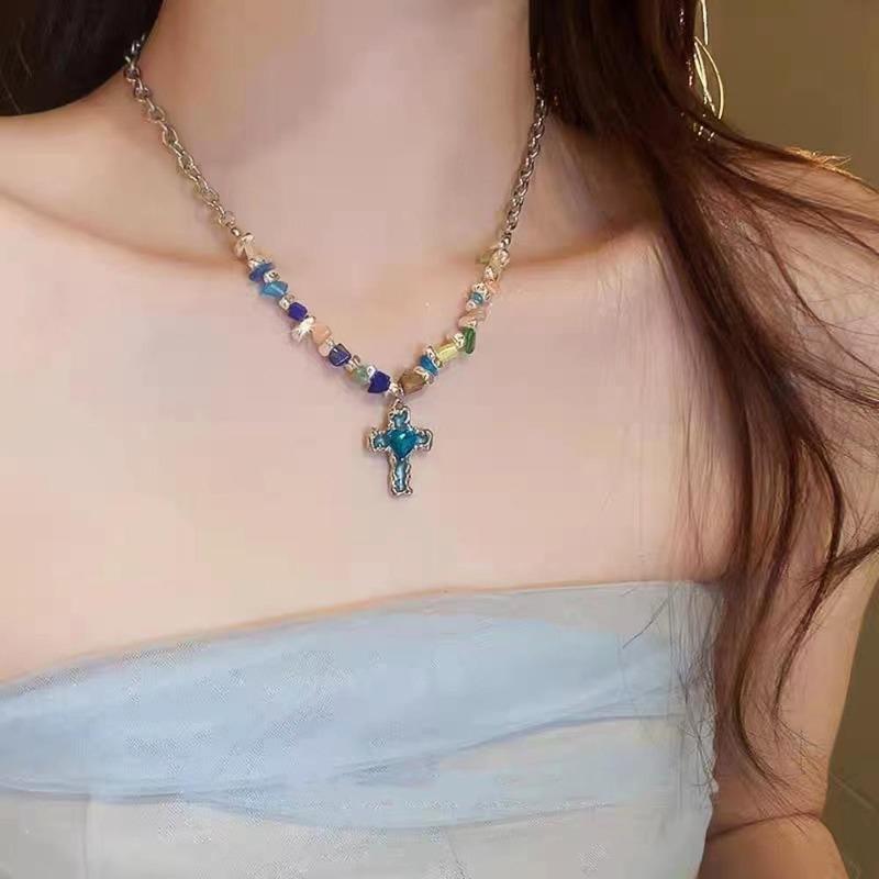 Exclusive, Low-key, Luxurious, Retro Beaded Necklace for Women, Collar Chain, Neck Chain, Gift