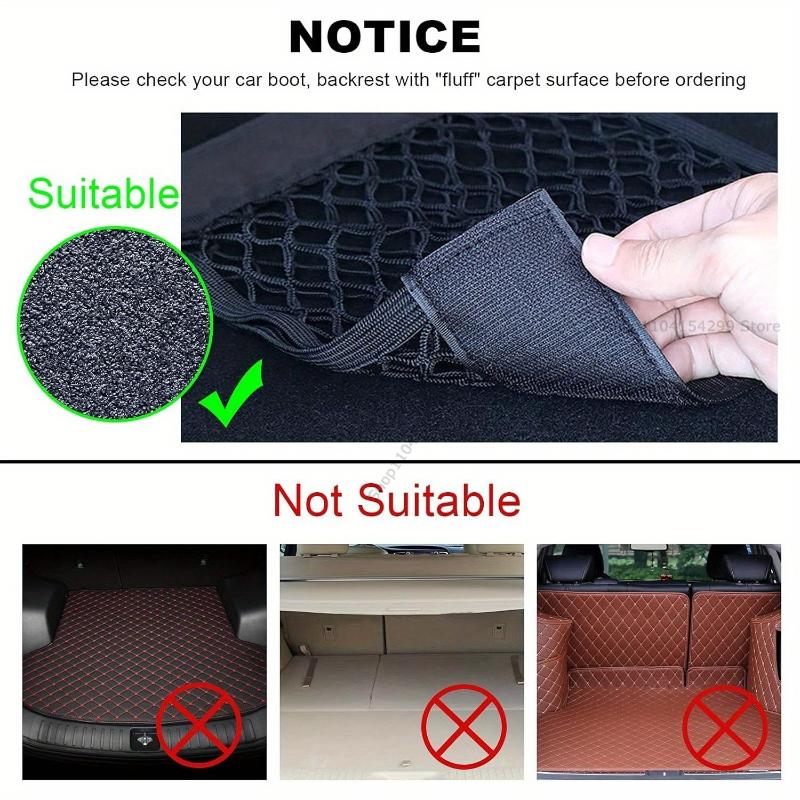 Organizér na zadní stranu autosedačky Síťovaná kapsa do kufru Elastická šňůra Síťovina Magická samolepka Univerzální přenosná úložná taška Autopříslušenství