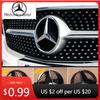 Car Sticker Black Border and Silver Border Decoration for Mercedes Benz W204 2006-2012 B/V Class 2005-10 Car Front Grilled Star