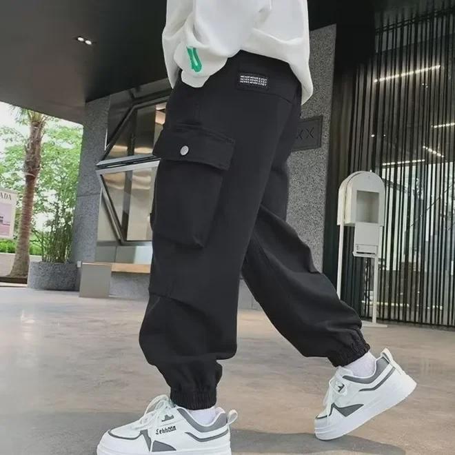 Pantaloni de iarnă din fleece pentru băieți 2023 – Salopete la modă de toamnă/iarnă pentru copii