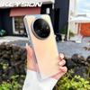 KEYSION Fashion Laser Gradient Colorful Phone Case for Xiaomi Redmi A3 A3X Soft TPU+PC Shockproof Back Cover for Xiaomi POCO C61