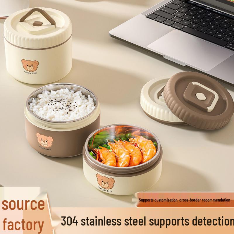 304 Stainless Steel Microwaveable Multi-Layer Insulated Bento Lunch Box