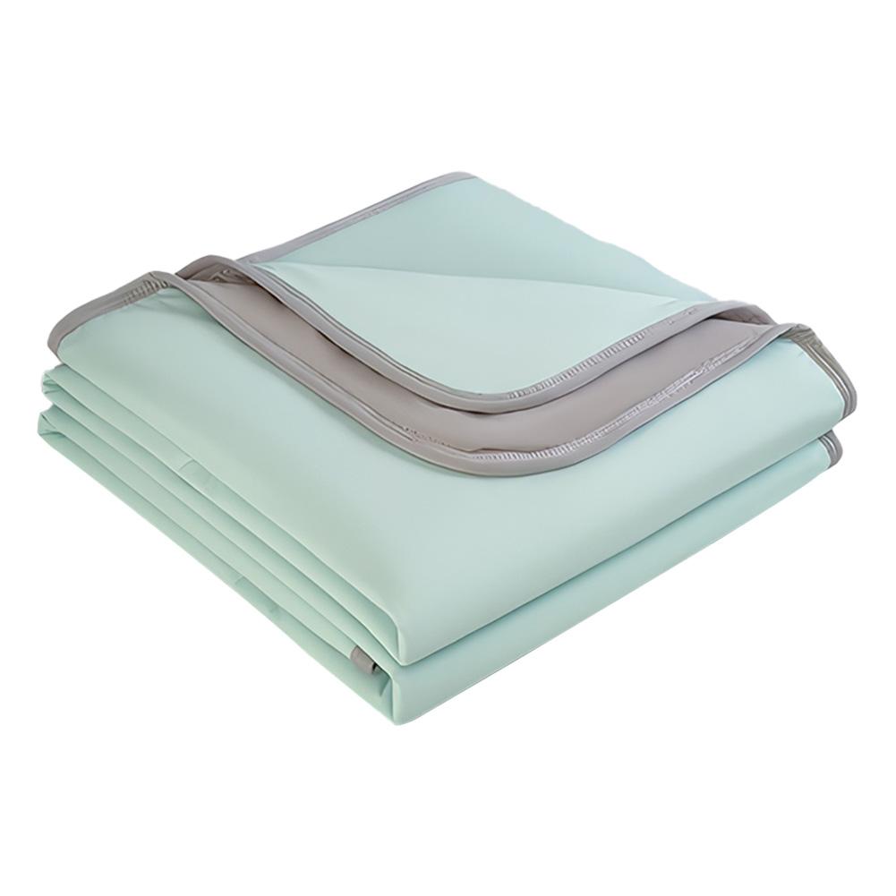 Cold Feeling Quilt Solid Color Lightweight Cooling Quilts Multi-Function Breathable Bedroom Blanket for Home Office