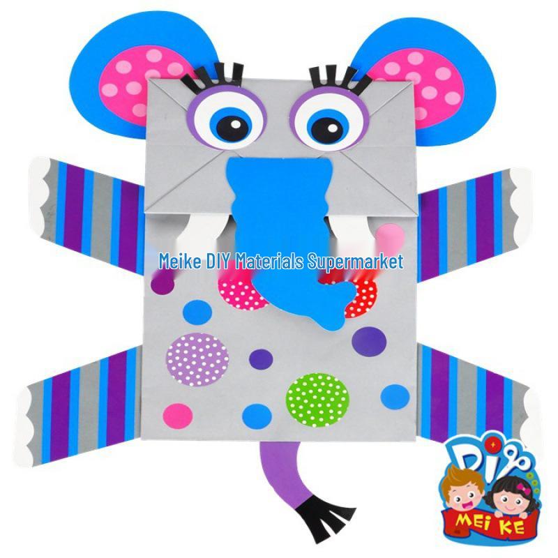 Paper Bag Puppet Kit for Kindergarten - DIY Craft & Creative Art for Kids