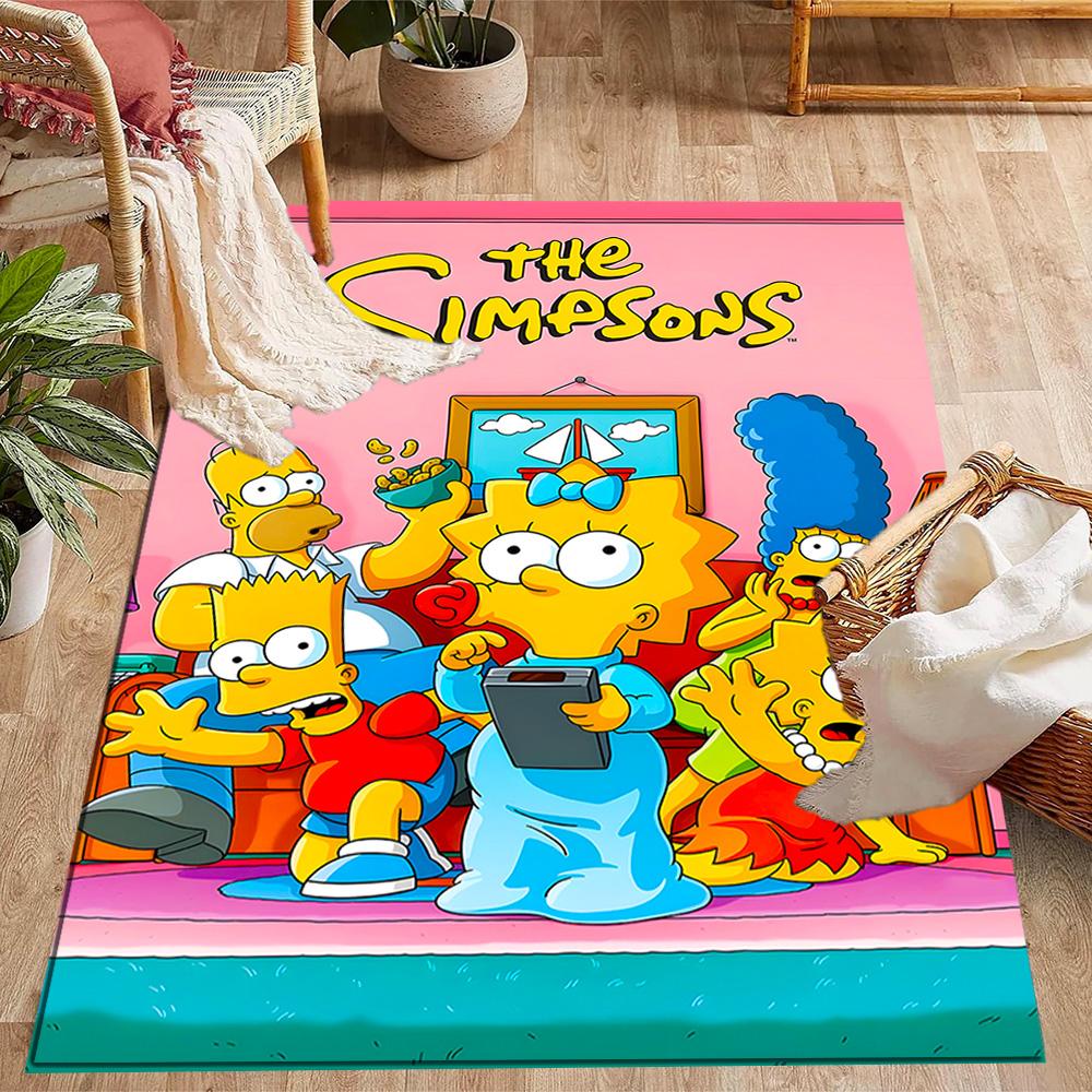 Tappeti Antiscivolo a Tema Mashup Simpsons Gta Vi - Arredamento per la Casa in Poliestere, Adatti per Camere da Letto, Soggiorni, Ingressi, Studi e Decorazioni