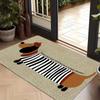 Sausage Dog Welcome Mat for Indoor and Outdoor Entrance Carpets, Kitchen, Bedroom Floor Mats, Home Decoration
