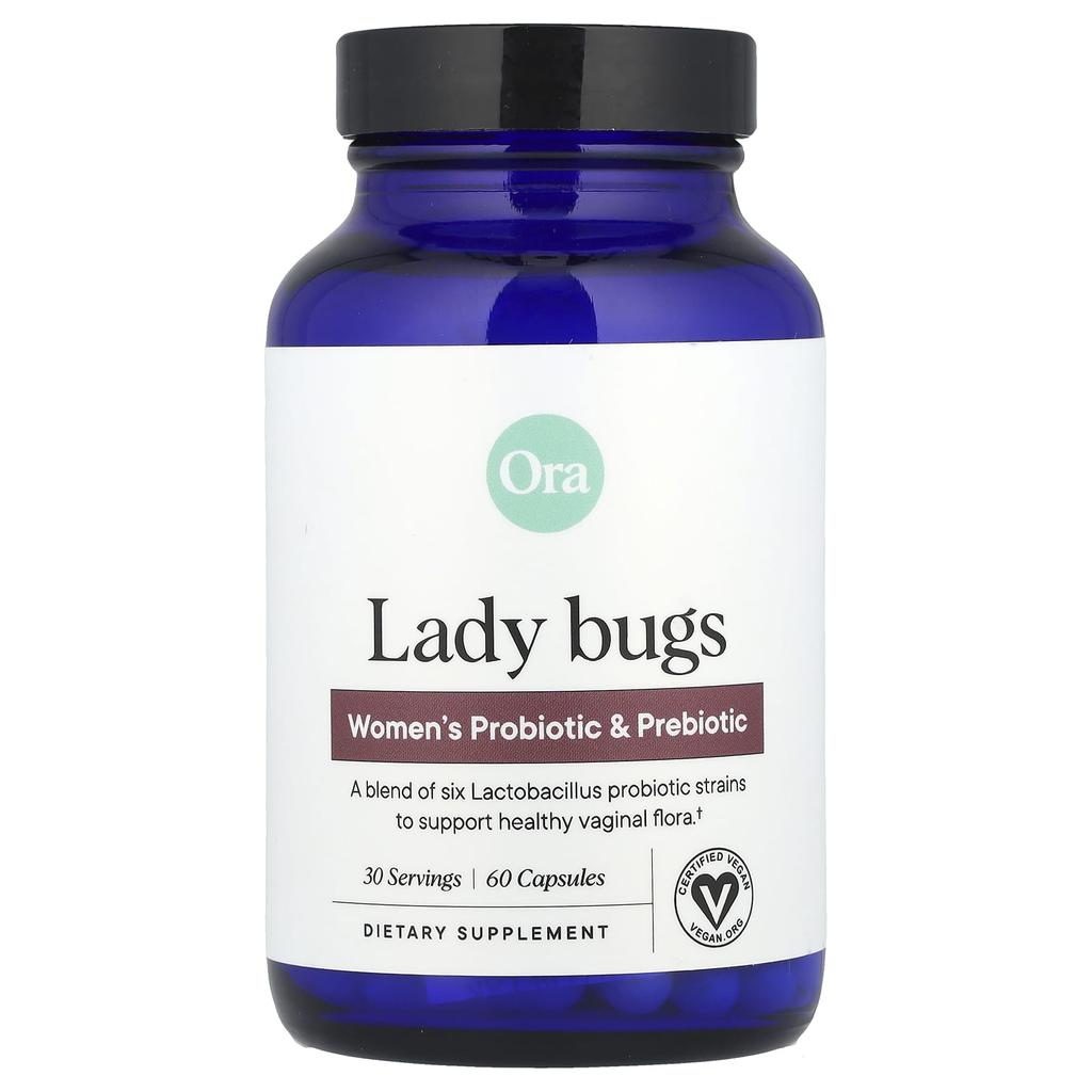 Ladybug, Women's Probiotic and Prebiotic Supplement, 60 Tablets