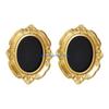 B0KB Antique Gold Small Hanging Picture Frame Resin Craft Photo Frame For Wall Display Old Fashioned Photo Gallery Art Decors