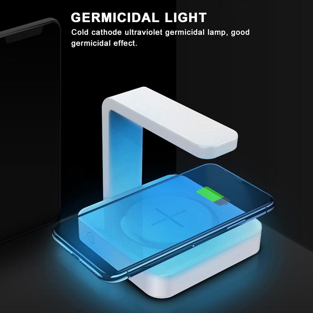 Multi Function UV Germicidal Lamp Wireless Phone Charger Fast Charging One Click Control