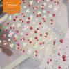 Tomoni 3D Embossed Nail Stickers - Internet Celebrity Style, Sweet Fresh Design with Strawberry and Bunny Decorations