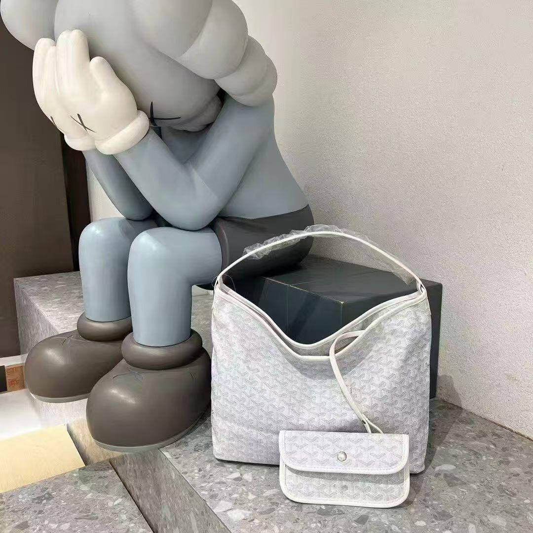 

Сумка-тоут Hobo с узором «гусиная лапка» для подмышки - Вместительная двусторонняя модная сумка для мамы и ребенка белый