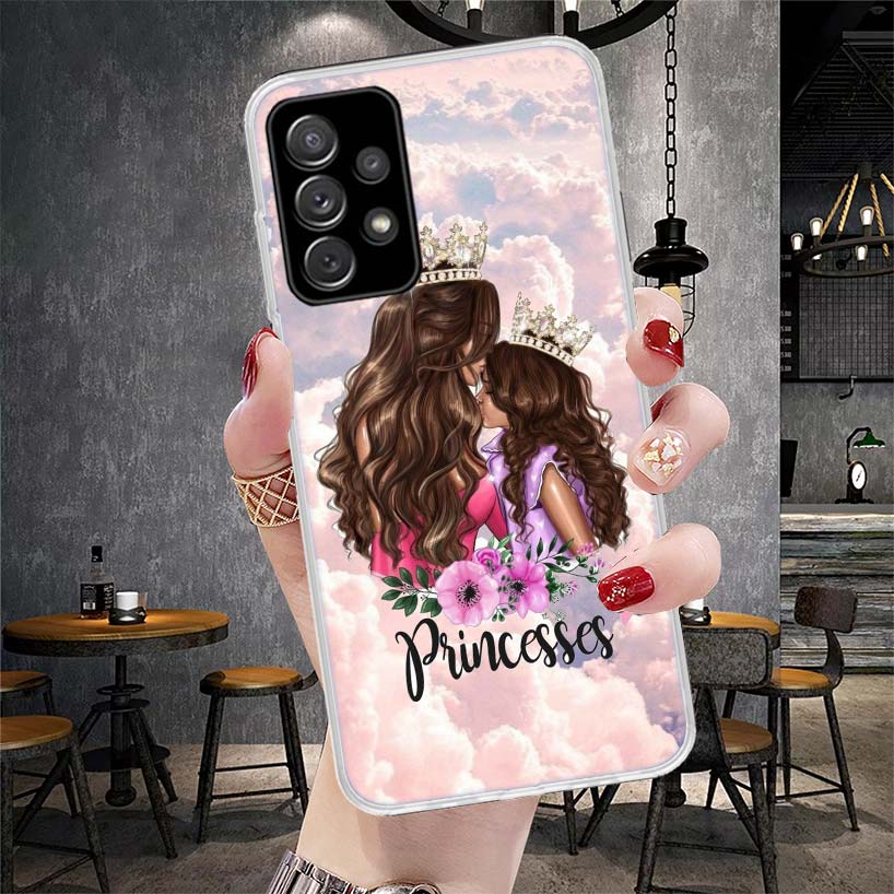 Girl Super Baby Mom Pink Soft Phone Case For Samsung Galaxy S22 S23 S24 S25 Edge S26 Ultra S20 FE S21 Plus + Fundas Coque Galaxy