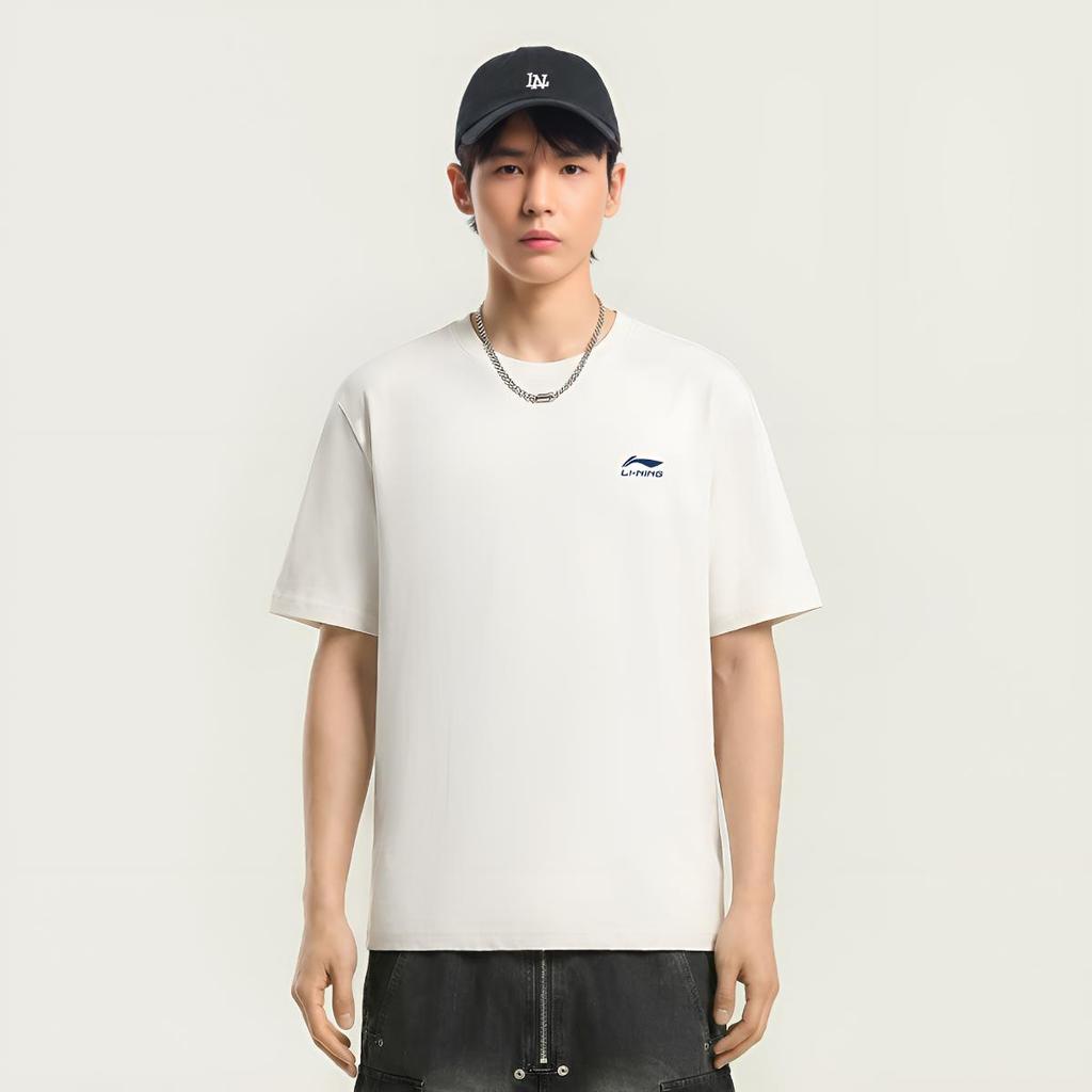 Li Ning Sports Lifestyle Series Round Neck Quick-Dry Cool T-Shirt Unisex Tops AHSW395-2