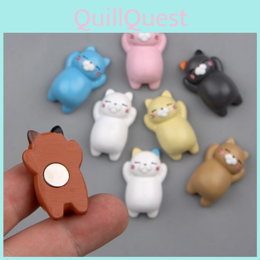 Cat Cute Lazy Three Dimensional Magnetic Refrigerator Resin Decoration Gift For