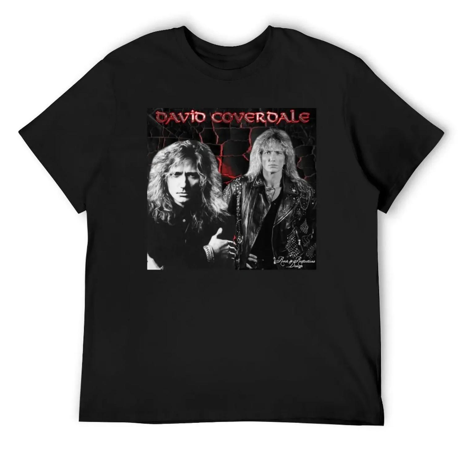 

David Coverdale T-Shirt customs Funny t-shirts new gifts and t-shirts summer 2025 oversized t shirt men S чёрный