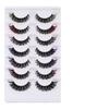 7 Pairs Of Colored End-Of-Eye Lengthened False Eyelashes, Naturally Thick, Japanese Light And Breathable, Reusable