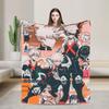 Katsuki Bakugou  Blankets Boku No My Hero Academia Anime Flannel Funny Warm Throw Blankets for Bedding Lounge All Season,