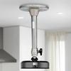 Metal Ceiling Mount for Projectors Aluminum Alloy Construction 2KG Load Capacity Multiple Position Installation