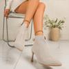 Fashion Heel Bow High Heel Booties Women 2025 New Slim Heel Single Boots