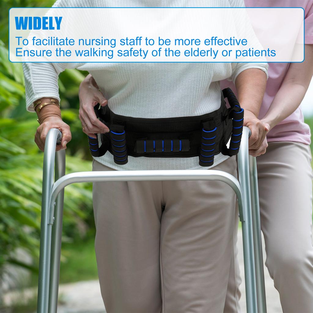Transfer-Gehgürtel für ältere Menschen, unabhängige Gehunterstützung, Stützgürtel, Schnallenverschluss, Pflege-Gehgürtel für behinderte Patienten