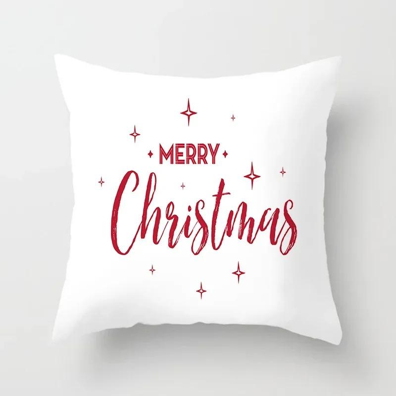 Christmas Themed Pillowcases Car Ornaments Office Santa Claus Living Room Sofa Home Pillowcases