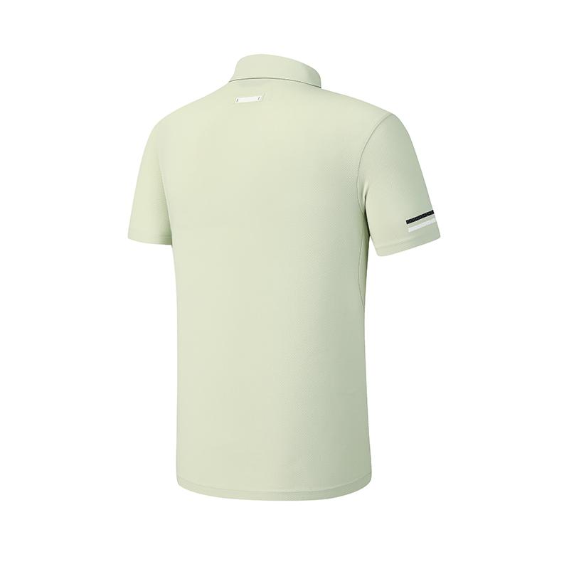 FILA Golf Series Fashion Simple Basic Sports Training Golf Versatile Comfortable Knitted Short Sleeve Polo Shirt Men tops Green A11M625102FLG