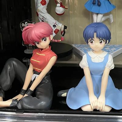Auf Lager 10CM Anime Ranma 1/2 Relax Time Shampoo Tendou Akane Actionfigur Ranma PVC Figur Modell Sammlerfigur Spielzeug Geschenk