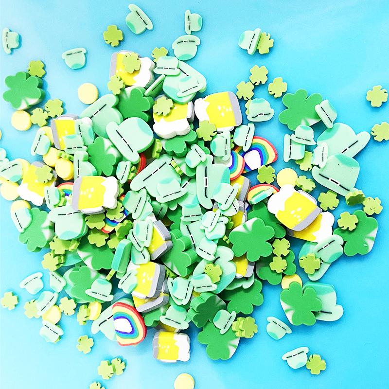 1KG Polymer Clay Mix Hat Beer Rainbow Clove Slices Cute Design Delicate Sprinkles for Slime Nail Art Decorations for Makeup