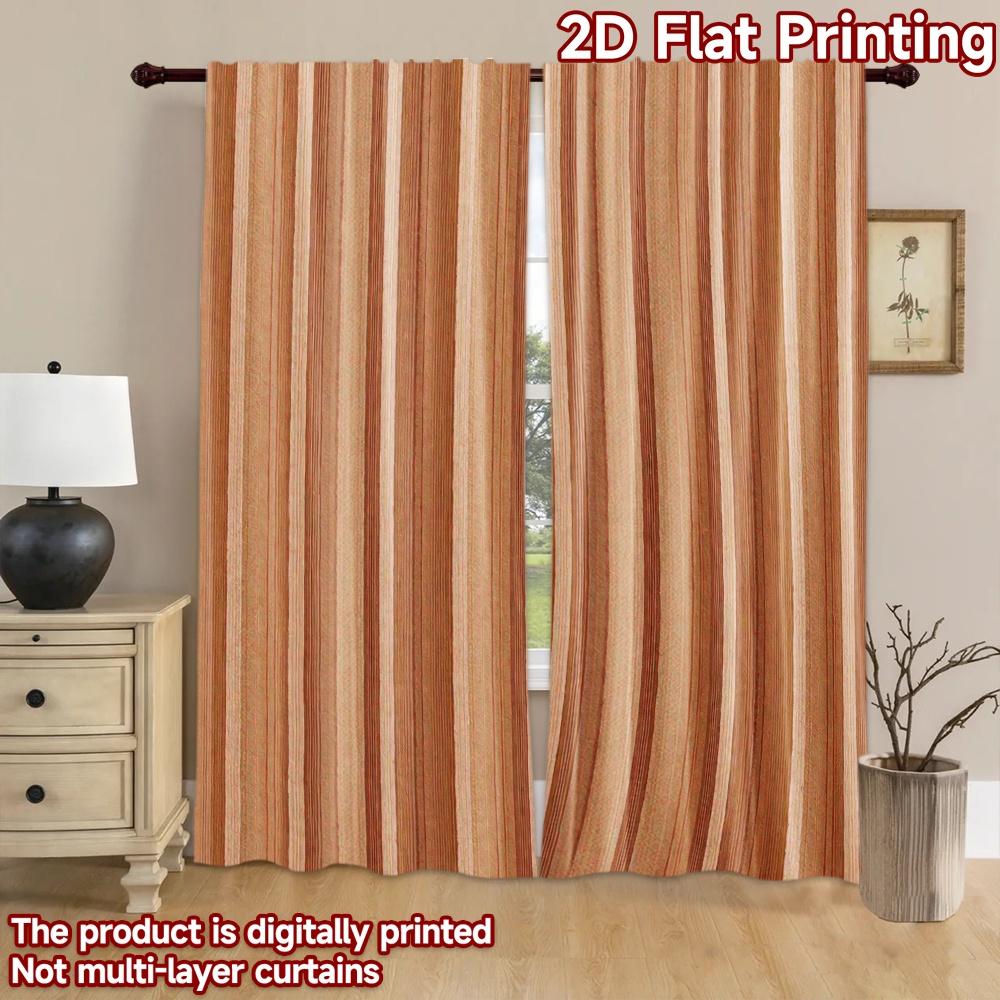 2D flat Photography Backdrop Photography Banner Brown Vertical Stripes 100% Polyester Holiday Decorations for Door, wall,
