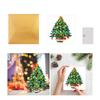 Elegante Grußkarte mit Umschlag für Freund Familie Handgemachte 3D Weihnachtsbaumkarte für Partydekoration