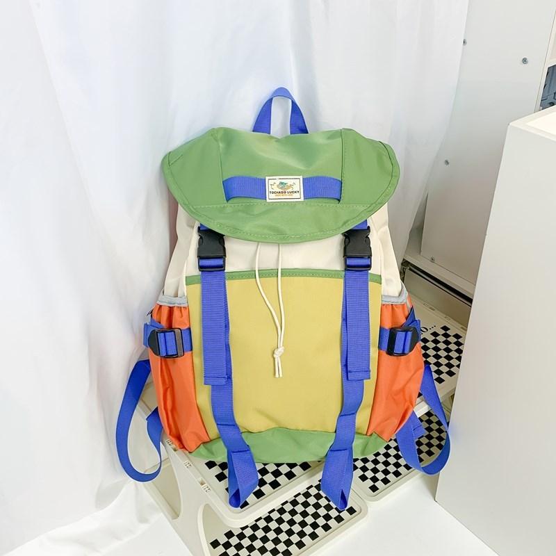 Kids Minimalist School Bag Made Of Durable Oxford Cloth For Elementary Use