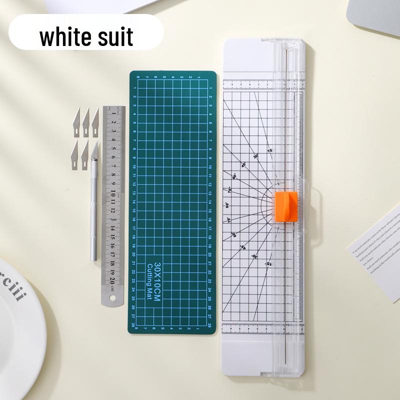 Dual Blade Portable Paper Cutter - Durable Sharp Craft & Office Knife for Students and Artists