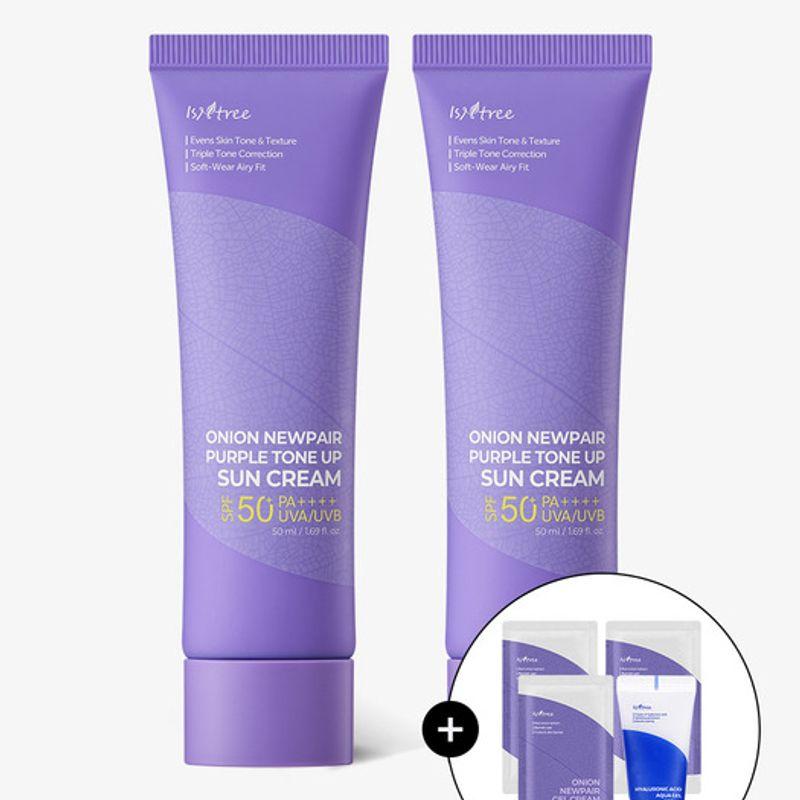 

[1+1] Onion New Pair Purple Tone-Up Sunscreen 50ml (20ml Aqua Gel Cream + 2ml Gel Cream x 3 Free)