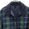 JOHN PARTRIDGE Made In England Check Quilted Jacket S Navy Women Used