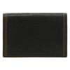 Business Card Holder Genuine Leather Italian Leather 734602 Ternary Card Case Card Holder Cowhide Black [Takeo Kikuchi] Men's [01]