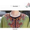 Premium Ethnic-Style Embroidered Satin Jacquard Coat with Frog Button