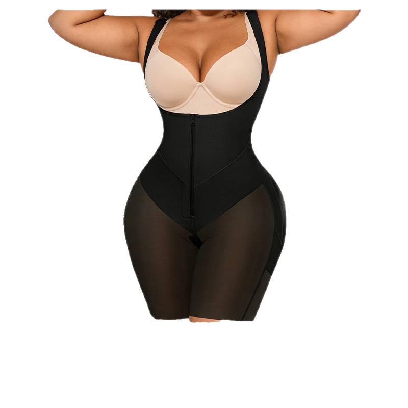 Women's Postpartum Tummy-Control Butt-Lifting Shapewear with Zipper Crotch