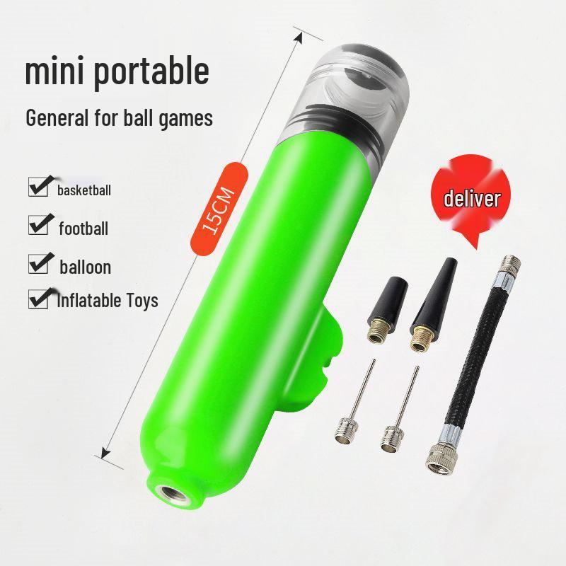 

Universal Mini Pump for Bicycle, Ball, and Swim Ring with Inflation Needle