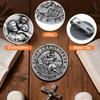 PloreWay Saint Christopher Medal Car Metal Saint Christopher Visor Clip Talisman for Safety Car