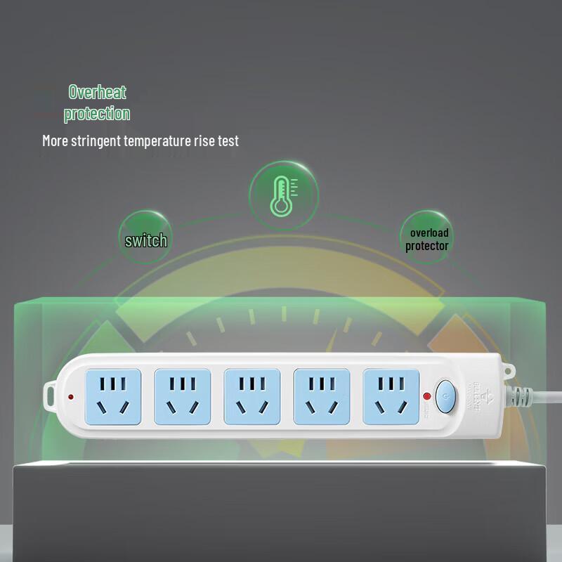 BULL GN-602 Smart 5-Outlet Power Strip