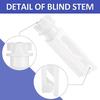 Pack of 10 Vertical Blind Repair Tabs White Stems for Easy Window Blind Fixing