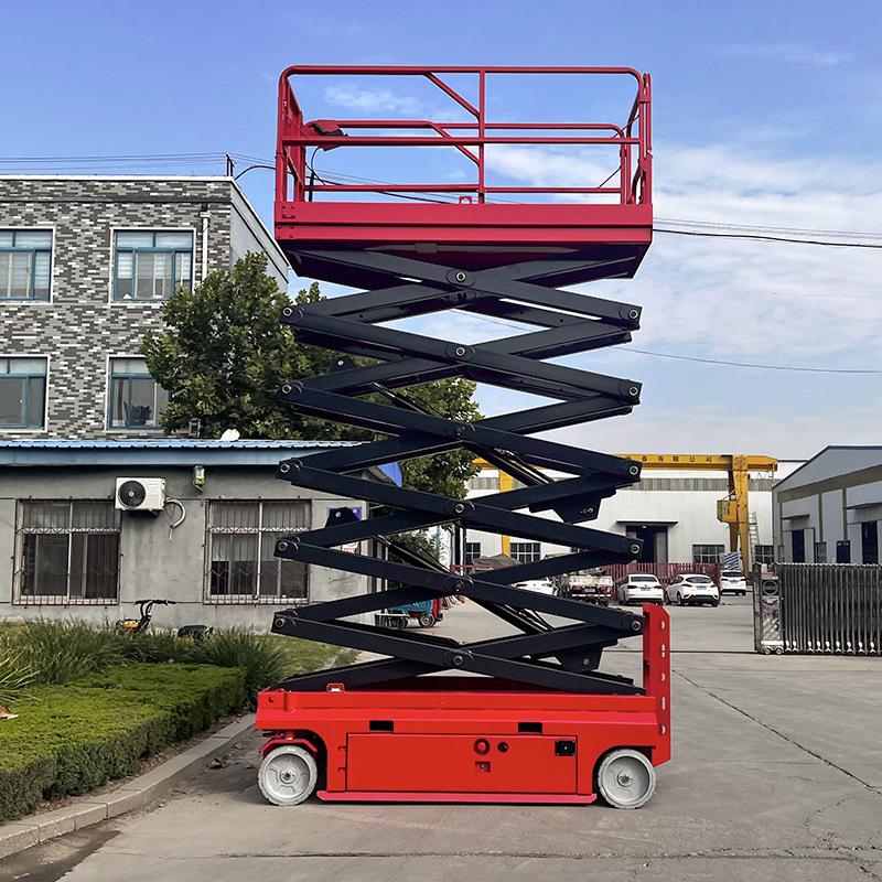 Electric Self-Propelled Scissor Lift Platform for High-Altitude Maintenance