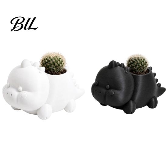 Dinosaur Succulents Planter 3D Printed Shaped Pot, Cute for Small Cactus Pot Mini Plants, Decorative Desktop Flower Unique Gardening Gift