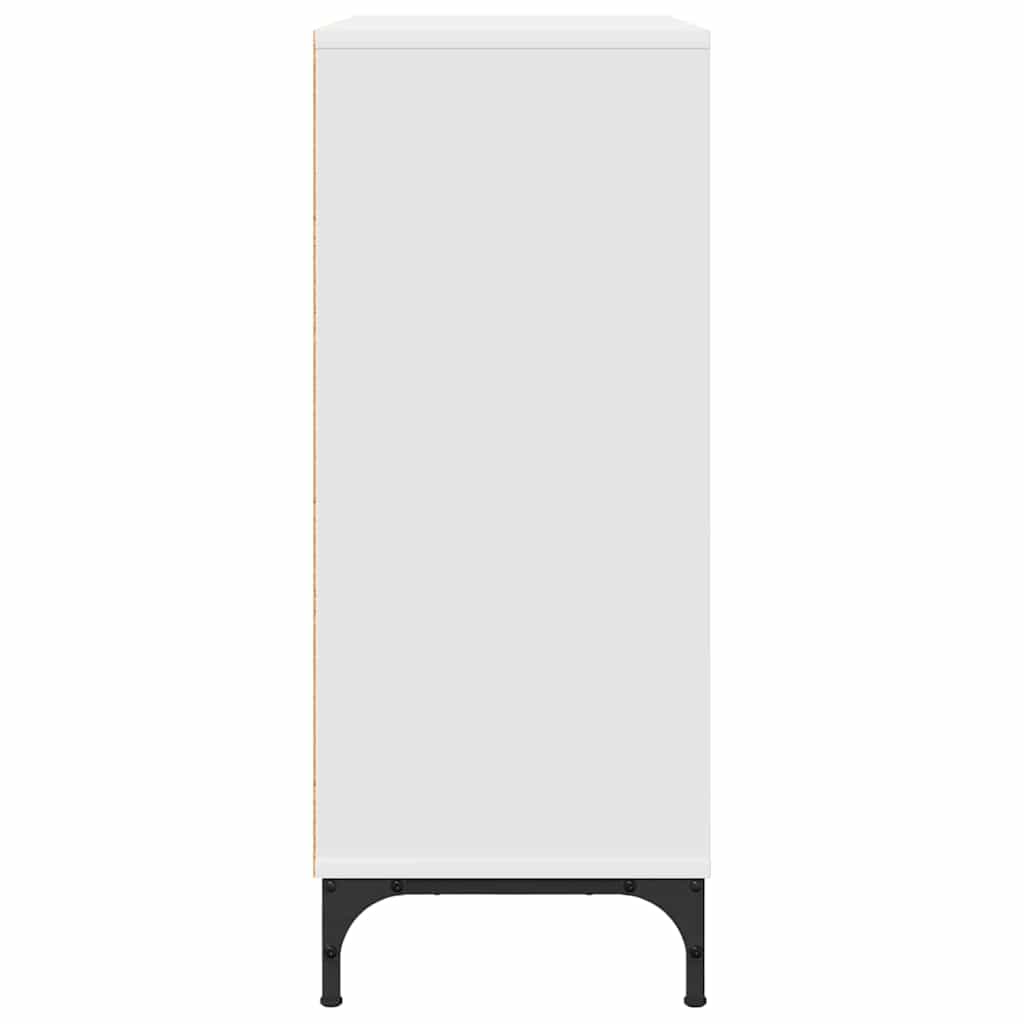 Sideboard White 79.5 X 33 X 82 Cm Engineered Wood