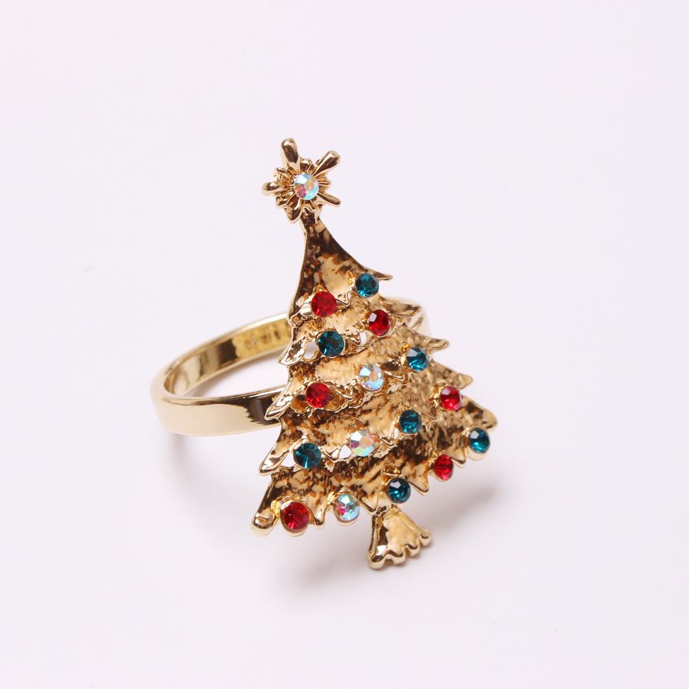 

6шт рождественские гирлянды для салфеток в виде лося, нежные кольца для держателей салфеток ручной работы, для званых ужинов, сервировки обеденного стола, декора