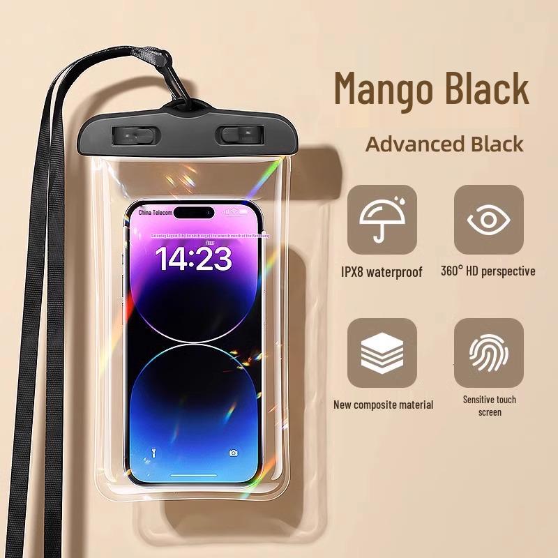 Waterproof Touchscreen Phone Pouch for Swimming & Diving with Lanyard