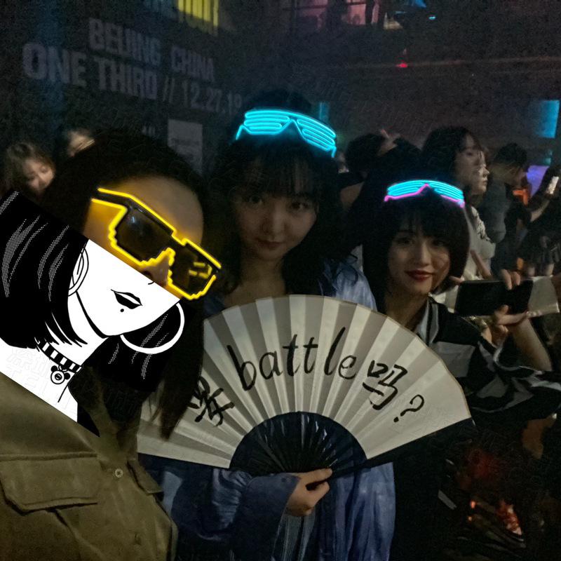 LED Luminous Wireless Disco Glasses - Party & Bar Props for Electronic Music